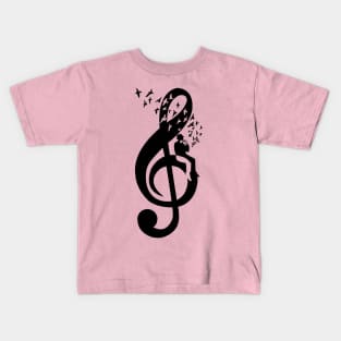 Treble Clef - Harmonica Kids T-Shirt